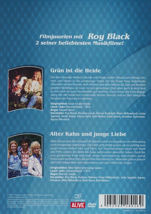 Produktbild: Filmjuwelen mit Roy Black: 2 seiner beliebtesten Musikfilme! [2 DVDs]