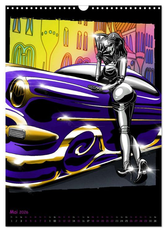 Produktbild: CYBER PINUPS (Wandkalender 2026 DIN A3 hoch), CALVENDO Monatskalender