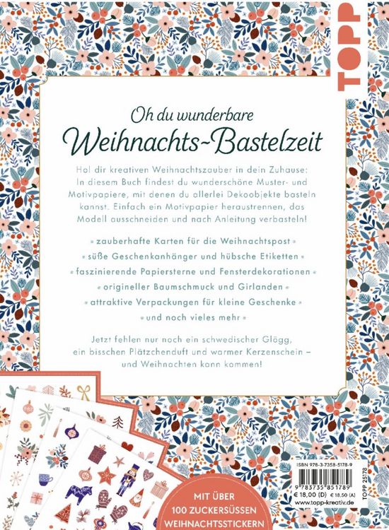 Produktbild: Meine kreative Weihnachtszeit. Das Verbastelbuch zum Ausschneiden, Aufkleben und Dekorieren