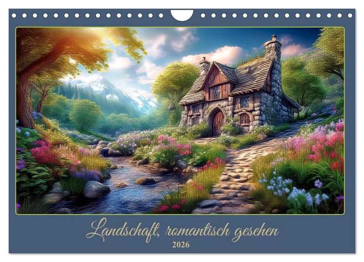 Produktbild: Landschaft romantisch gesehen (Wandkalender 2026 DIN A4 quer), CALVENDO Monatskalender