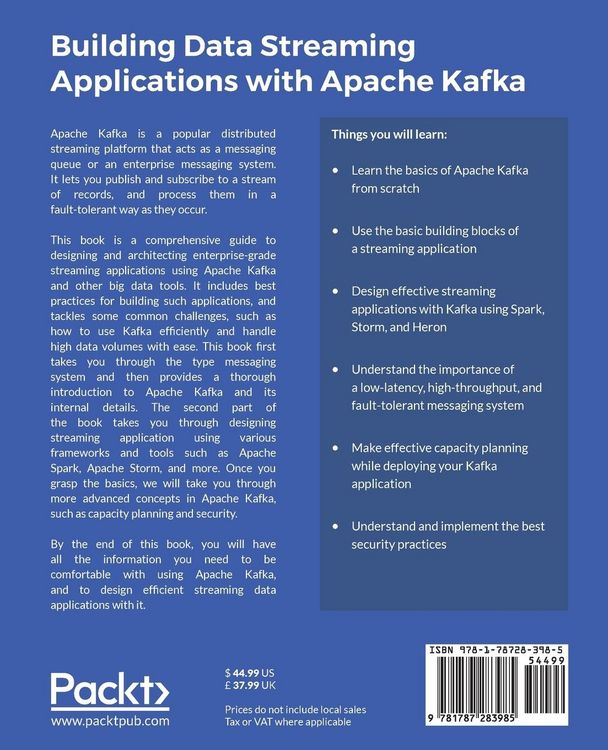 Produktbild: Building Data Streaming Applications with Apache Kafka