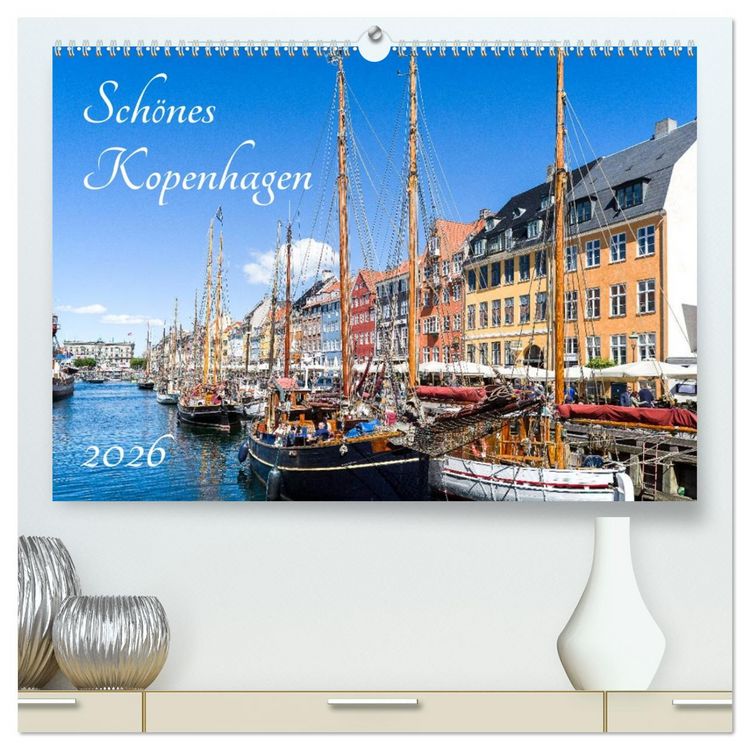 Produktbild: Sch&ouml;nes Kopenhagen (hochwertiger Premium Wandkalender 2026 DIN A2 quer), Kunstdruck in Hochglanz