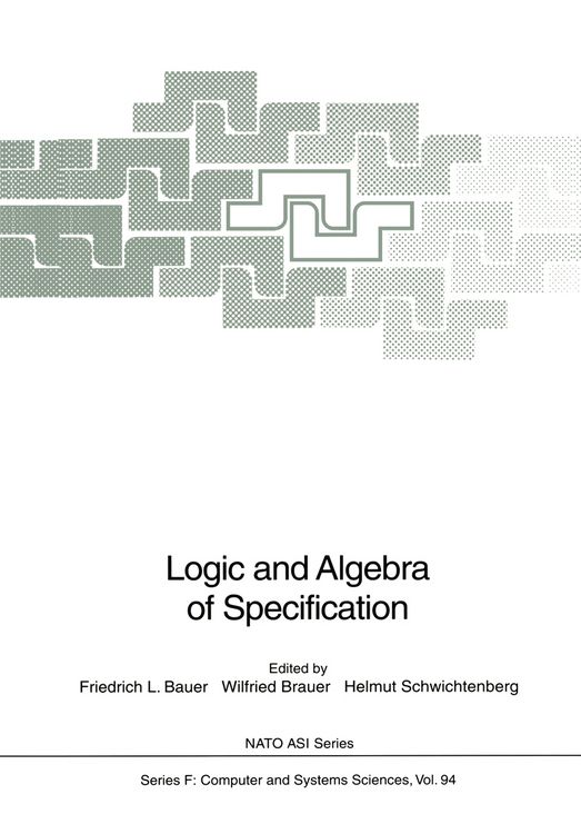 Produktbild: Logic and Algebra of Specification