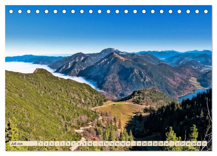 Produktbild: Deutsche Alpen, eine Reise von Lindau am Bodensee bis Berchtesgaden (Tischkalender 2026 DIN A5 quer), CALVENDO Monatskalender