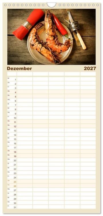 Produktbild: Familienplaner 2027 - K&uuml;chengeplauder - Nostalgische Momente mit 5 Spalten (Wandkalender, 21 x 45 cm) CALVENDO