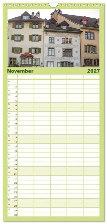 Produktbild: Familienplaner 2027 - Schaffhausen - n&ouml;rdlichste Stadt der Schweiz mit 5 Spalten (Wandkalender, 21 x 45 cm) CALVENDO