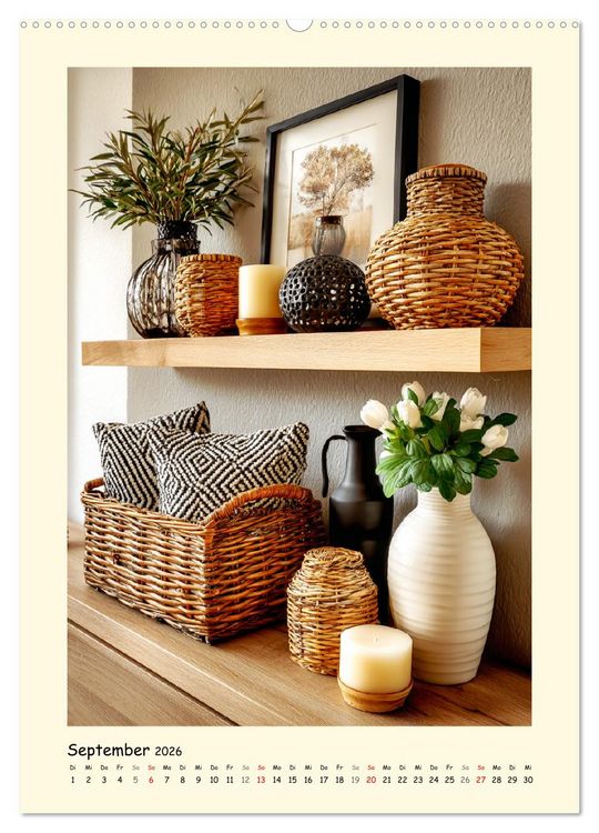 Produktbild: Exquisite Wohnaccessoires. Inspiration f&uuml;r ein stilvolles Zuhause (Wandkalender 2026 DIN A2 hoch), CALVENDO Monatskalender