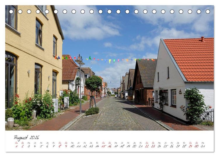 Produktbild: Maasholm - der Fischerort an Schlei und Ostsee (Tischkalender 2026 DIN A5 quer), CALVENDO Monatskalender