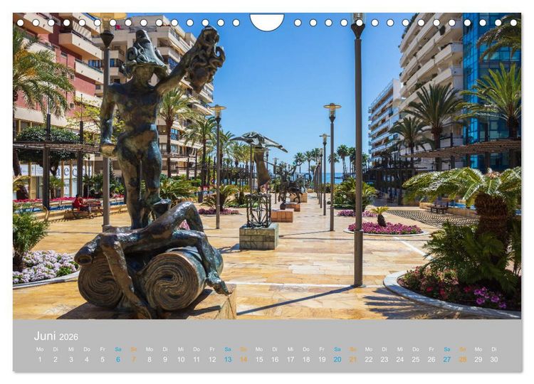 Produktbild: Marbella - andalusische Mittelmeerk&uuml;ste (Wandkalender 2026 DIN A4 quer), CALVENDO Monatskalender