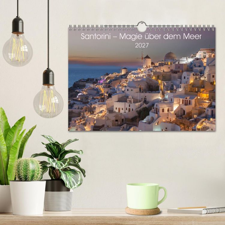 Produktbild: Santorini - Insel im Licht der &Auml;g&auml;is (Wandkalender 2027 DIN A4 quer), CALVENDO Monatskalender