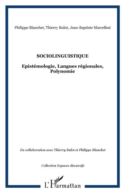 Produktbild: Socio-linguistique epistemologie