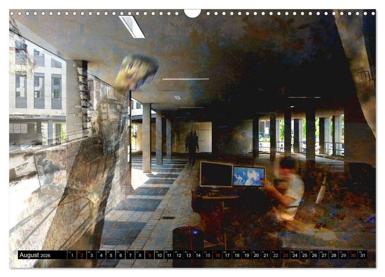Produktbild: Illusionen in Texturen, Fotokunst (Wandkalender 2026 DIN A3 quer), CALVENDO Monatskalender