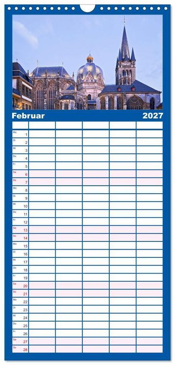 Produktbild: Familienplaner 2027 - Welterbe - Kultur und Natur in Deutschland mit 5 Spalten (Wandkalender, 21 x 45 cm) CALVENDO