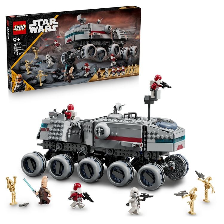 Produktbild: LEGO Star Wars 75413 Republikanischer Juggernaut, Lichtschwert, Fahrzeug