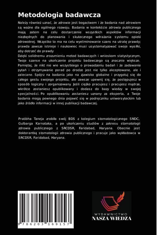 Produktbild: Metodologia badawcza