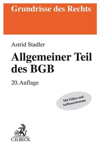 Produktbild: Allgemeiner Teil des BGB
