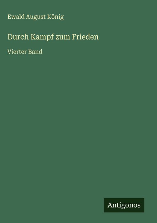 Produktbild: Durch Kampf zum Frieden