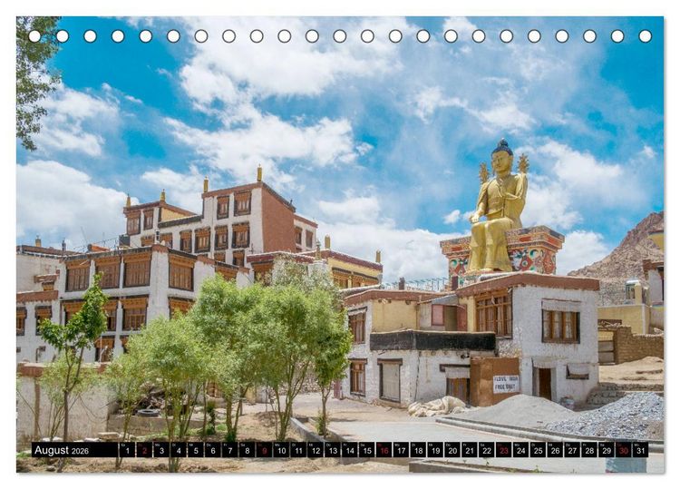 Produktbild: Ladakh - Buddhistische Kl&ouml;ster (Tischkalender 2026 DIN A5 quer), CALVENDO Monatskalender
