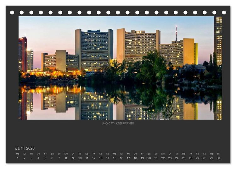 Produktbild: WIEN - EINE STADT VON WELT (Tischkalender 2026 DIN A5 quer), CALVENDO Monatskalender