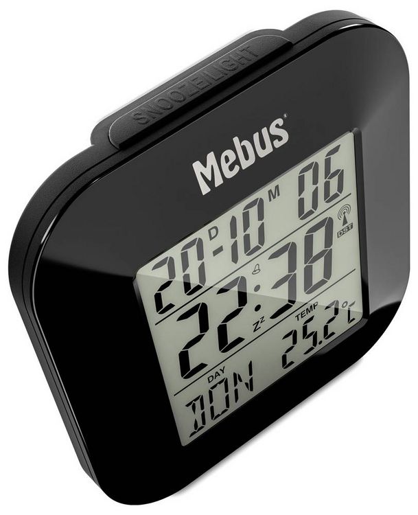 Produktbild: Mebus 51510 Funk Wecker Schwarz