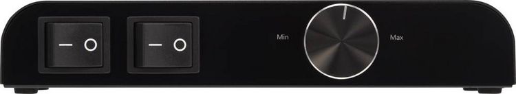 Produktbild: SpeaKa Professional 2 Port Lautsprecher-Umschalter integrierter Lautst&auml;rkeregler Schwarz