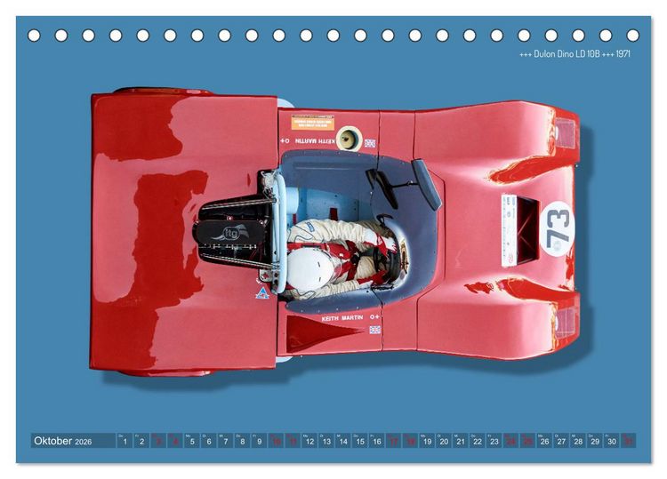 Produktbild: Legenden des Rennsports Historic Sports Cars 1960-1975 (Tischkalender 2026 DIN A5 quer), CALVENDO Monatskalender