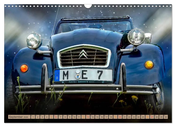 Produktbild: Die Ente - Citro&euml;n 2CV (Wandkalender 2026 DIN A3 quer), CALVENDO Monatskalender
