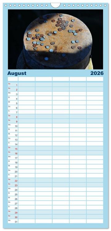 Produktbild: Familienplaner 2026 - K&uuml;hlungsborn mit 5 Spalten (Wandkalender, 21 x 45 cm) CALVENDO