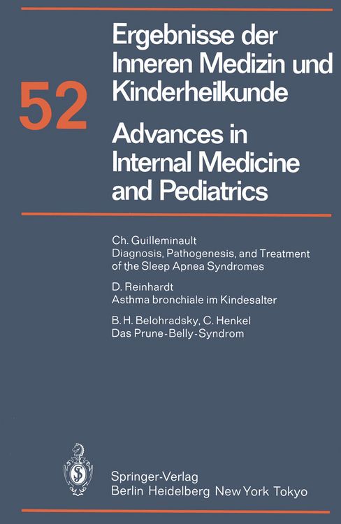 Produktbild: Ergebnisse der Inneren Medizin und Kinderheilkunde / Advances in Internal Medicine and Pediatrics