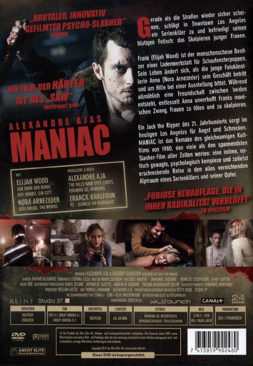Produktbild: Alexandre Ajas Maniac