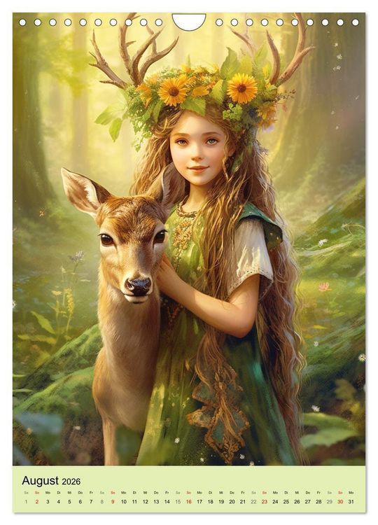 Produktbild: Die Waldm&auml;dchen. Eine mystische Reise durch den Zauberwald (Wandkalender 2026 DIN A4 hoch), CALVENDO Monatskalender
