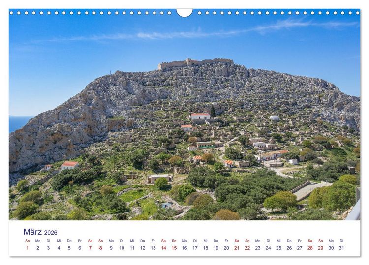 Produktbild: Insel Chalki (Wandkalender 2026 DIN A3 quer), CALVENDO Monatskalender