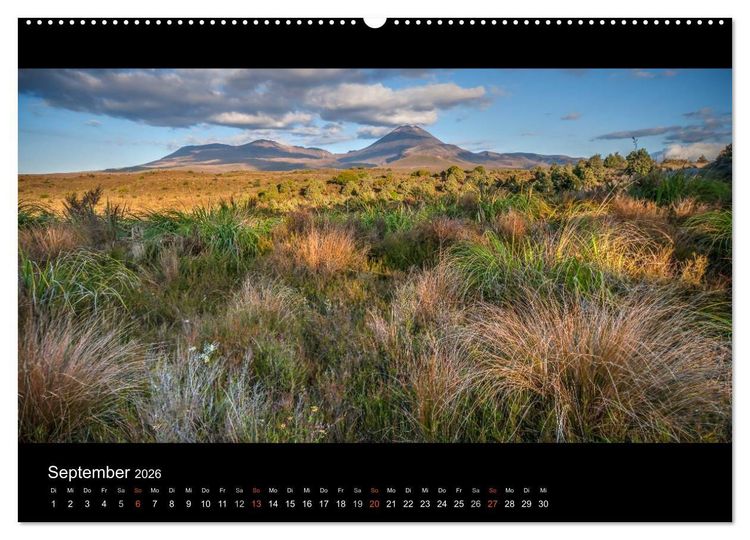 Produktbild: Neuseelands Landschaften (hochwertiger Premium Wandkalender 2026 DIN A2 quer), Kunstdruck in Hochglanz