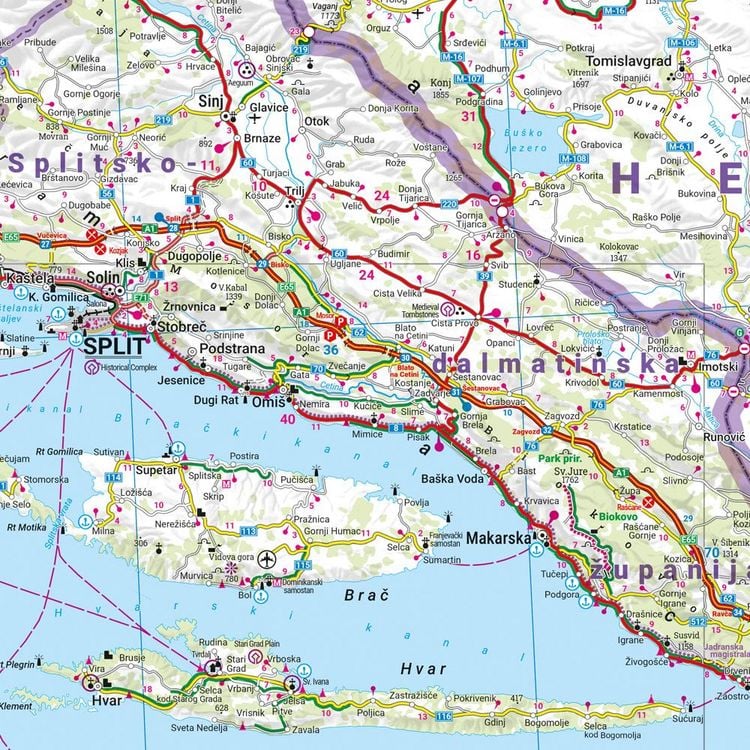 Produktbild: freytag & berndt Stra&szlig;enkarte Kroatien 1:500.000