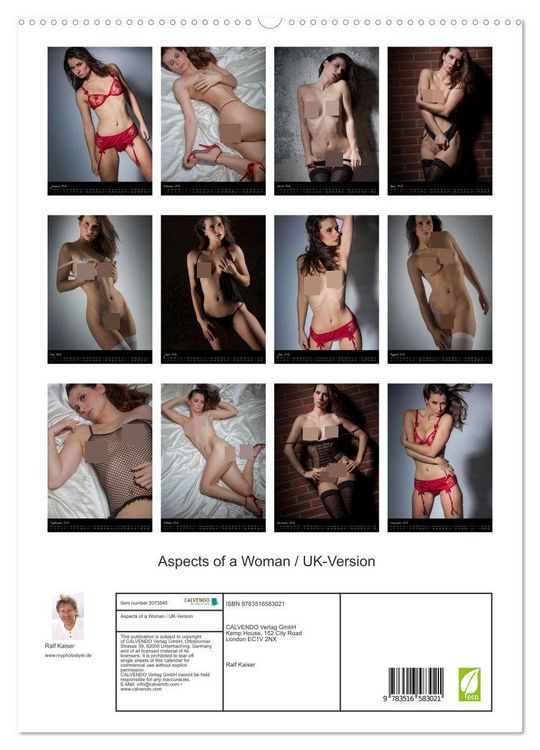 Produktbild: Aspects of a Woman / UK-Version (High Quality Premium Wall Calendar 2026 DIN A2 portrait),CALVENDO 12 Month Wall Calendar
