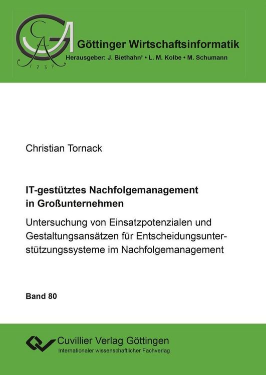 Produktbild: IT-gest&uuml;tztes Nachfolgemanagement in Gro&szlig;unternehmen