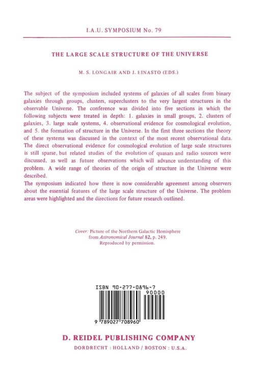Produktbild: The Large Scale Structure of the Universe