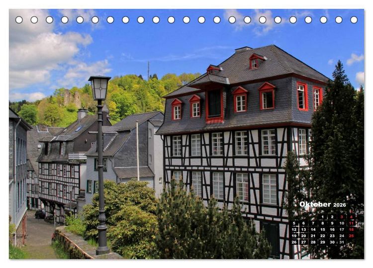 Produktbild: Eine Perle in der Eifel - Monschau (Tischkalender 2026 DIN A5 quer), CALVENDO Monatskalender