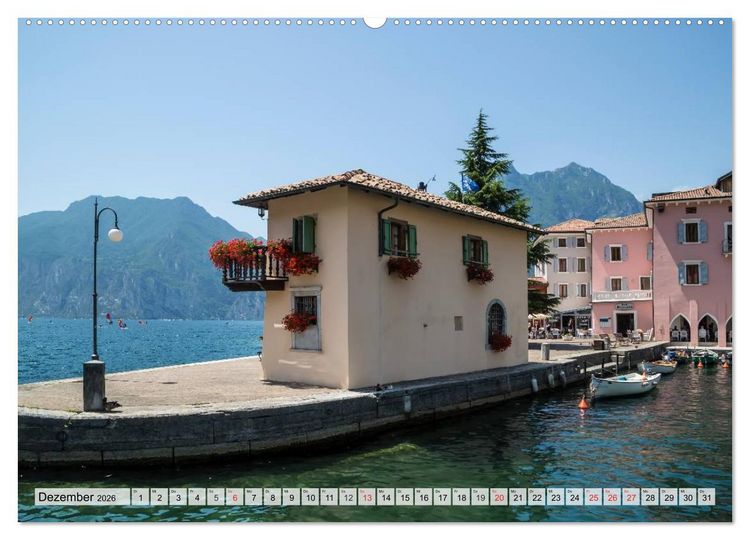 Produktbild: WUNDERBARER GARDASEE Riva del Garda und Torbole (Wandkalender 2026 DIN A2 quer), CALVENDO Monatskalender