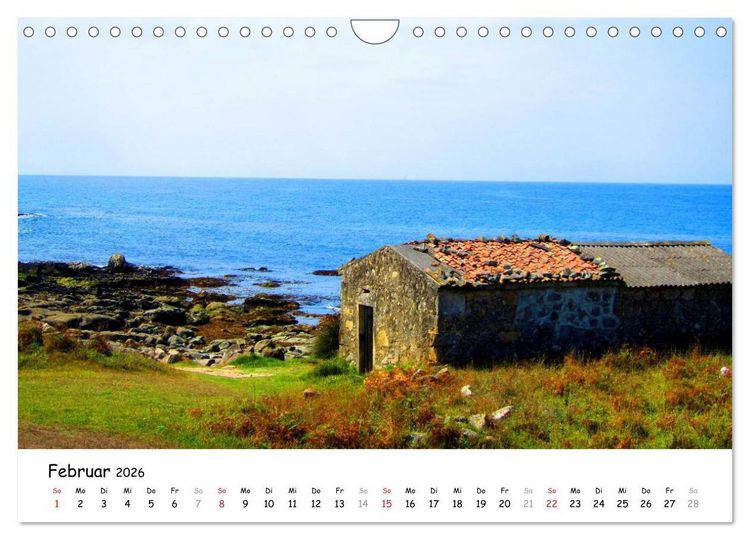 Produktbild: Camino Portugues - Jakobsweg (Wandkalender 2026 DIN A4 quer), CALVENDO Monatskalender