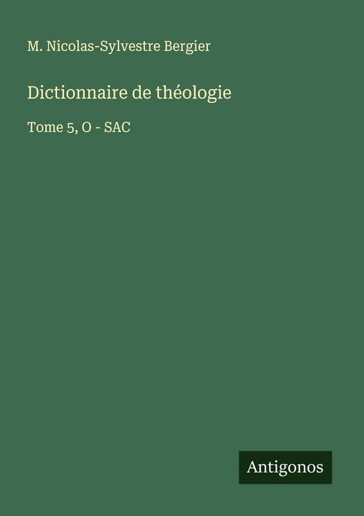 Produktbild: Dictionnaire de th&eacute;ologie