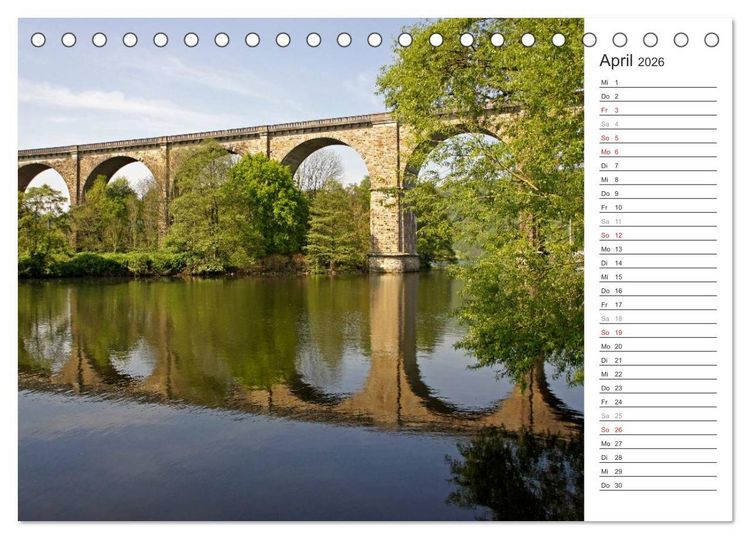 Produktbild: Auf der Route der Industriekultur (Tischkalender 2026 DIN A5 quer), CALVENDO Monatskalender