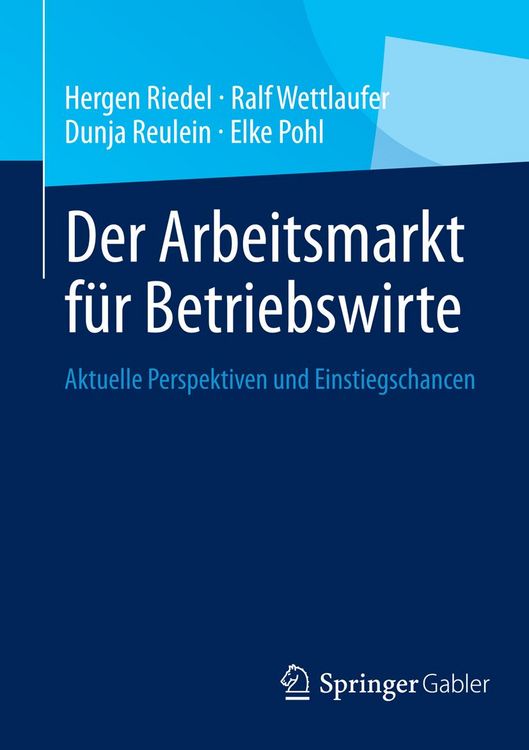 Produktbild: Der Arbeitsmarkt f&uuml;r Betriebswirte