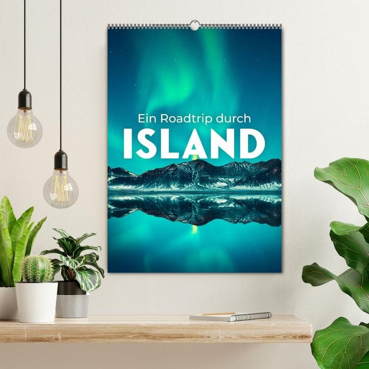 Produktbild: Ein Roadtrip durch Island (Wandkalender 2026 DIN A2 hoch), CALVENDO Monatskalender
