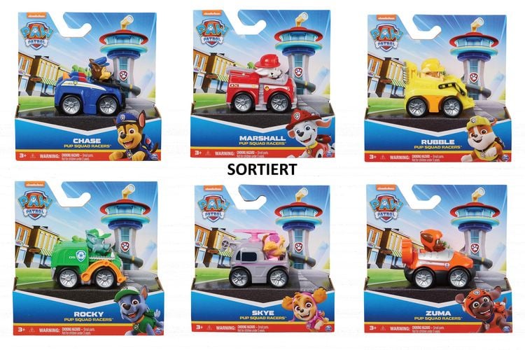 Produktbild: PAW Pup Squad Racers Sort.