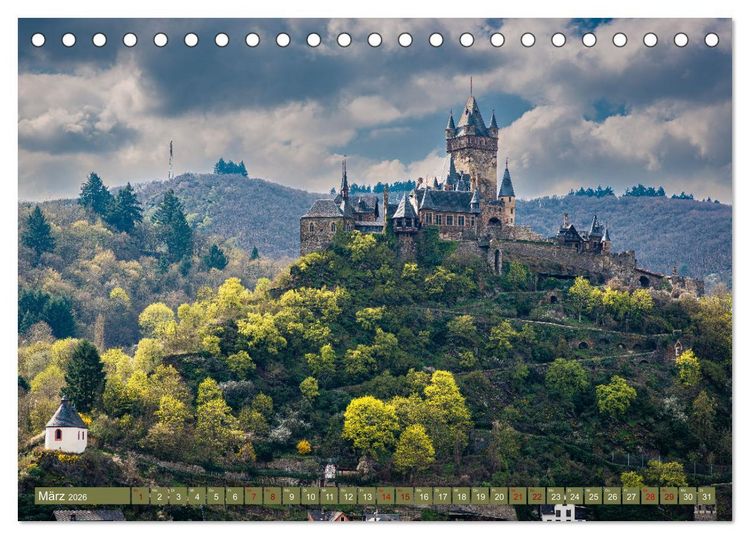 Produktbild: Mosel-Burgen (Tischkalender 2026 DIN A5 quer), CALVENDO Monatskalender
