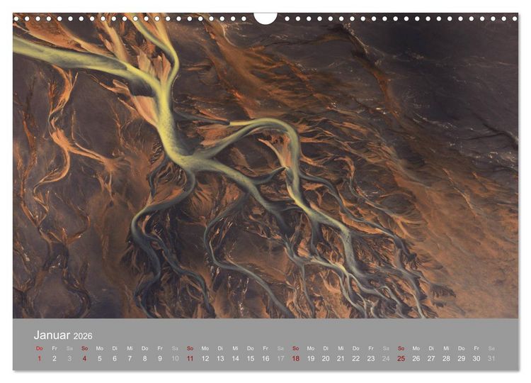 Produktbild: Naturkunst - Luftbilder (Wandkalender 2026 DIN A3 quer), CALVENDO Monatskalender