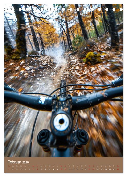 Produktbild: Freeride Adrenalin (Tischkalender 2026 DIN A5 hoch), CALVENDO Monatskalender