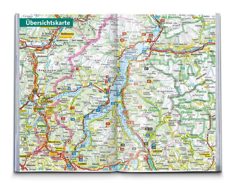 Produktbild: KOMPASS Wanderf&uuml;hrer Comer See, 50 Touren mit Extra-Tourenkarte
