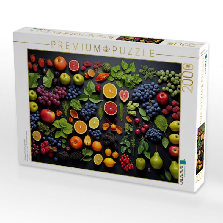 Produktbild: CALVENDO Puzzle Obstauswahl sch&ouml;n angeordnet | 2000 Teile Lege-Gr&ouml;&szlig;e 90x67cm Foto-Puzzle f&uuml;r gl&uuml;ckliche Stunden
